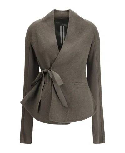 Rick Owens Veste Hollywood In Brown