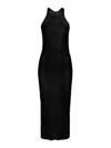 Rick Owens Drkshdw Ribbed Tank Midi Dress In Black