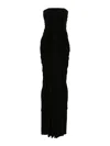 RICK OWENS VESTIDO MIDI - NEGRO