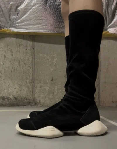 Pre-owned Rick Owens Vicious Sock Runners Shoes In Black