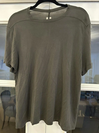 Pre-owned Rick Owens Vicious Ss14 Dark Dust Silk T Shirt