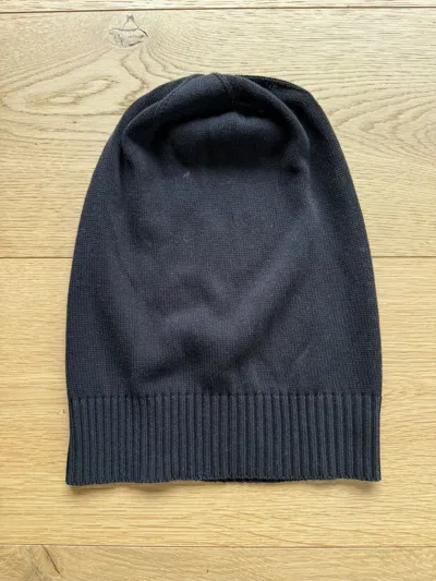 Pre-owned Rick Owens Vicious Ss14 Hat Beanie Black