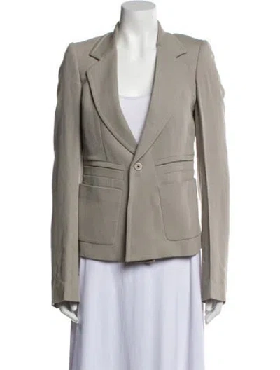 Pre-owned Rick Owens Vintage 2002 'sparrow' Blazer In Neutral