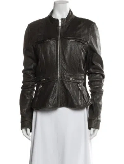 Pre-owned Rick Owens Vintage 2004 Biker Jacket In Brown