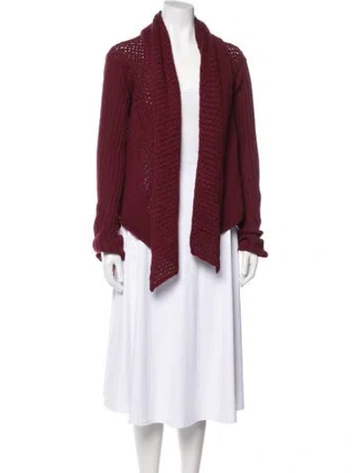 Pre-owned Rick Owens Vintage 2005 Sweater In Burgundy