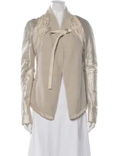 Pre-owned Rick Owens Vintage 2006 Jacket In Metallic/neutrals