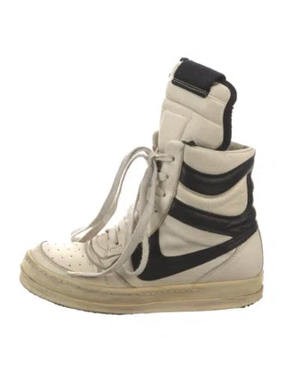 Pre-owned Rick Owens Vintage 2008 'creatch' Dunks Sneakers In Neutrals