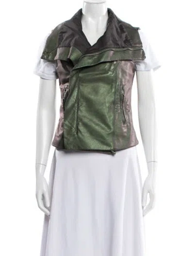 Pre-owned Rick Owens Vintage 2011 Biker Jacket In Green