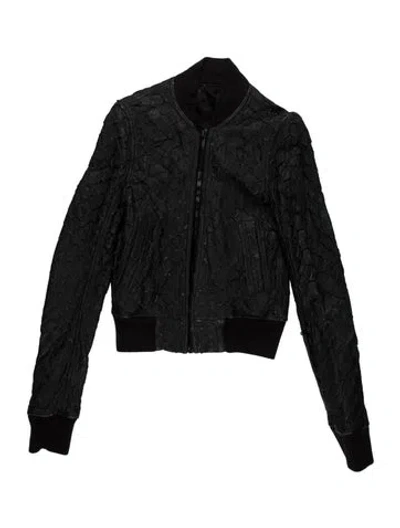 Pre-owned Rick Owens Vintage 2016 Bomber Jacket In Black