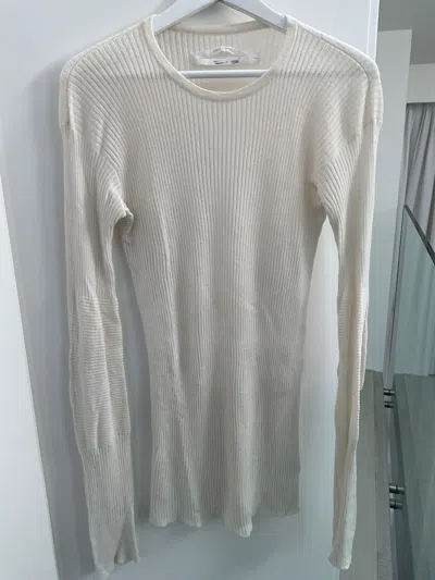 Pre-owned Rick Owens Vintage Cotton Sweater By Rick Owen's In White