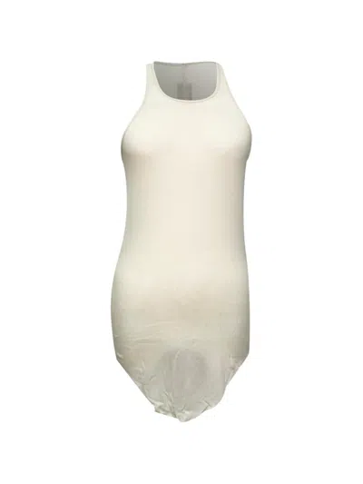 Pre-owned Rick Owens Vintage Early 2020s Rib-knit Tank Top In Neutral