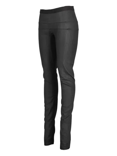 Pre-owned Rick Owens Vintage Fw13 Plinth Runway Leather Leggings In Black