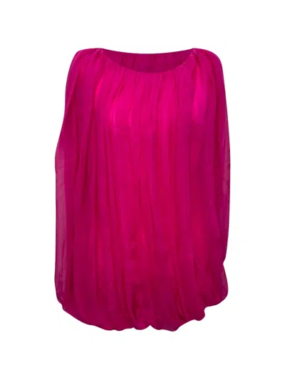 Pre-owned Rick Owens Vintage Gathered Blouse In Pink