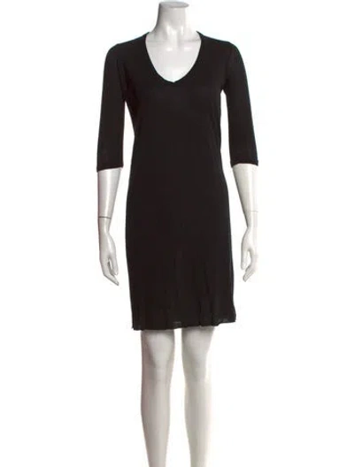 Pre-owned Rick Owens Vintage Knee-length Dress In Black