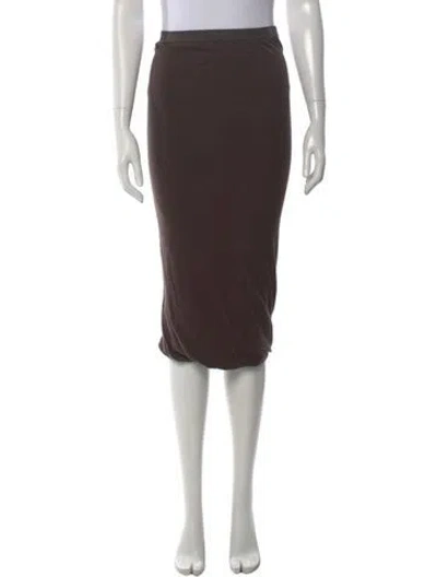 Pre-owned Rick Owens Vintage Knee-length Skirt In Brown