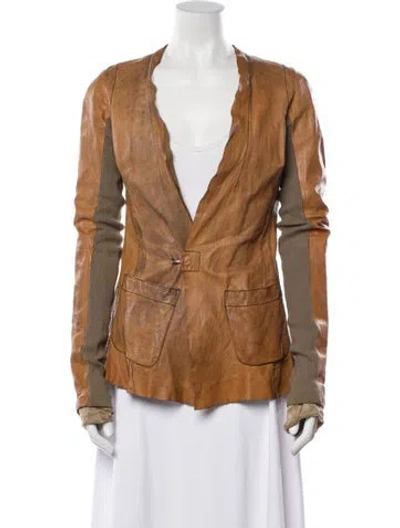 Pre-owned Rick Owens Vintage Late 1990's - Early 2000's Jacket In Brown