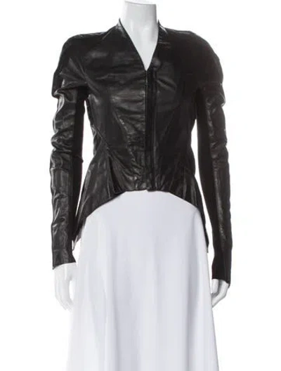 Pre-owned Rick Owens Vintage Late 2000's - Early 2010's Biker Jacket In Black