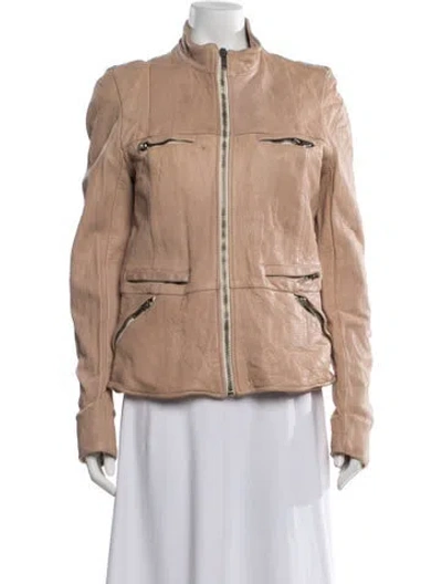 Pre-owned Rick Owens Vintage Late 2000's - Early 2010's Biker Jacket In Neutrals