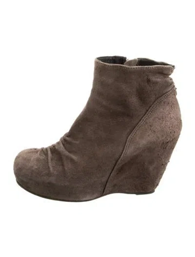 Pre-owned Rick Owens Vintage Late 2000's - Early 2010's Boots In Brown