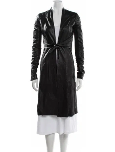 Pre-owned Rick Owens Vintage Late 2000's - Early 2010's Coat In Black