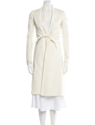 Pre-owned Rick Owens Vintage Late 2000's - Early 2010's Coat In Neutral