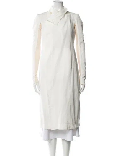 Pre-owned Rick Owens Vintage Late 2000's - Early 2010's Coat In Neutrals