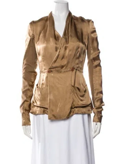 Pre-owned Rick Owens Vintage Late 2000's - Early 2010's Jacket In Neutral