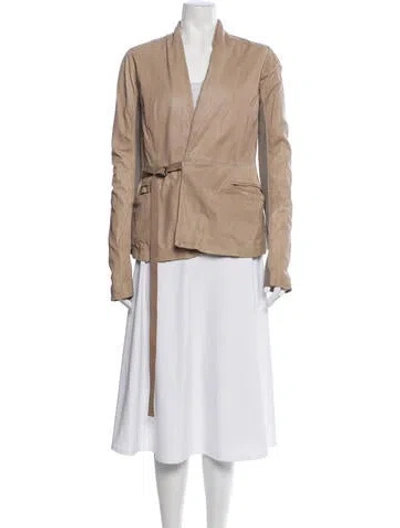 Pre-owned Rick Owens Vintage Late 2000's - Early 2010's Jacket In Neutral