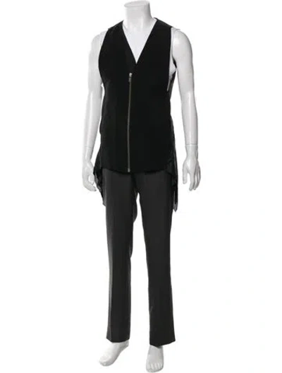 Pre-owned Rick Owens Vintage Late 2000's - Early 2010's Vest In Black