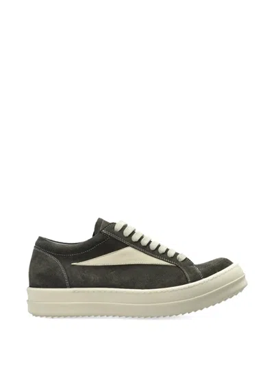 Rick Owens Vintage Leather Sneakers In Black