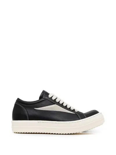 Rick Owens "vintage" Leather Sneakers In Black