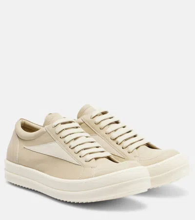 Rick Owens Lateral Detail Sneakers In Neutral