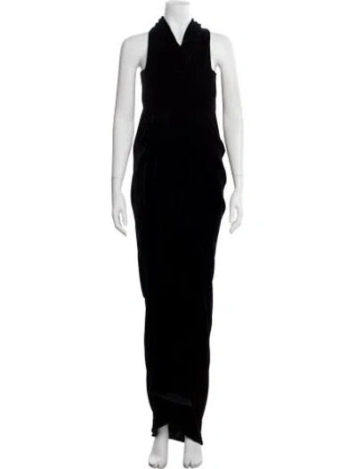 Pre-owned Rick Owens Vintage Long Dress In Black