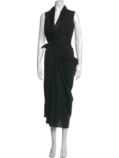 Pre-owned Rick Owens Vintage Long Dress In Black