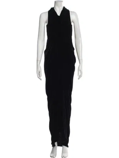 Pre-owned Rick Owens Vintage Long Dress In Black