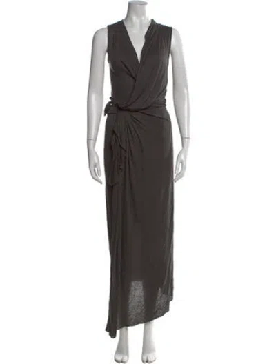 Pre-owned Rick Owens Vintage Long Dress In Green