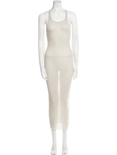 Pre-owned Rick Owens Vintage Long Dress In Neutral