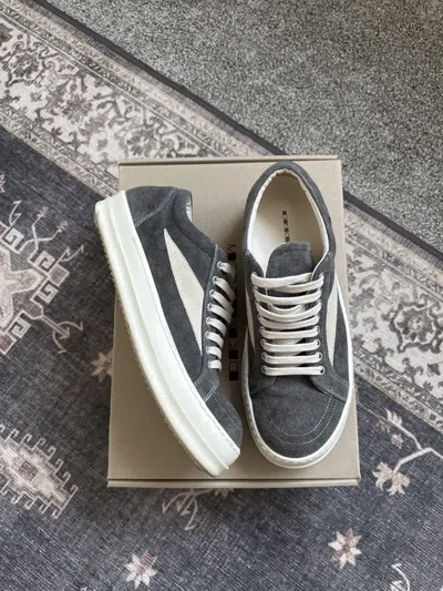 Pre-owned Rick Owens Vintage Low Sneakers In Gray