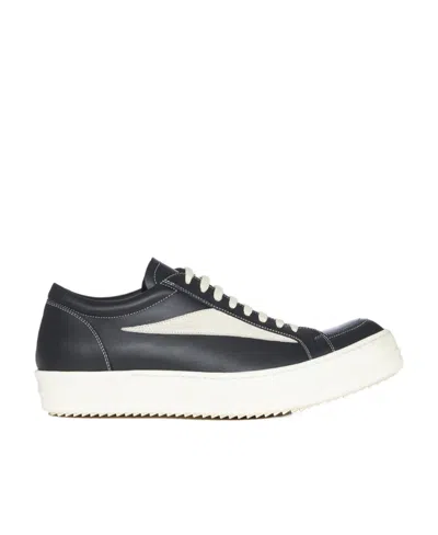 RICK OWENS VINTAGE LOW-TOP LEATHER SNEAKERS