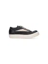 Rick Owens Vintage Sneaks Low Leather Sneakers In Black
