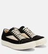 Rick Owens Lace-up Low-top Sneakers In Black