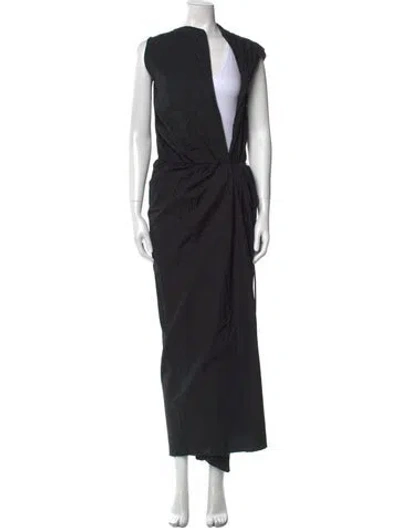 Pre-owned Rick Owens Vintage Mini Dress In Black