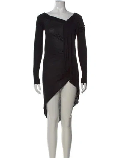Pre-owned Rick Owens Vintage Mini Dress In Black