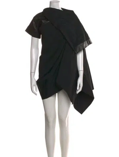 Pre-owned Rick Owens Vintage Mini Dress In Black