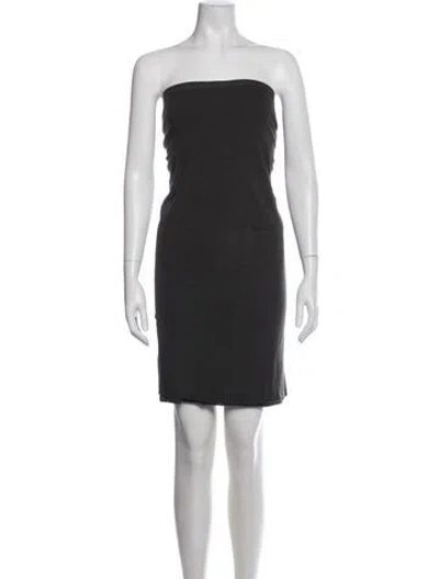 Pre-owned Rick Owens Vintage Mini Skirt In Blue/grey