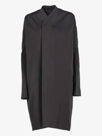 Pre-owned Rick Owens Vintage Runway Long Coat In Black