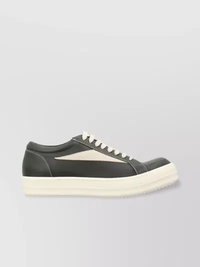 Rick Owens Gray Porterville Vintage Sneaks Sneakers In Green