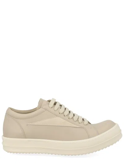 Rick Owens Vintage Sneaks Streamlined Panel Low Sneakers In Neutral