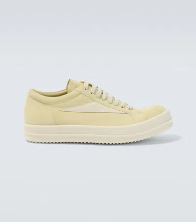 Rick Owens Vintage Suede Sneakers In Yellow