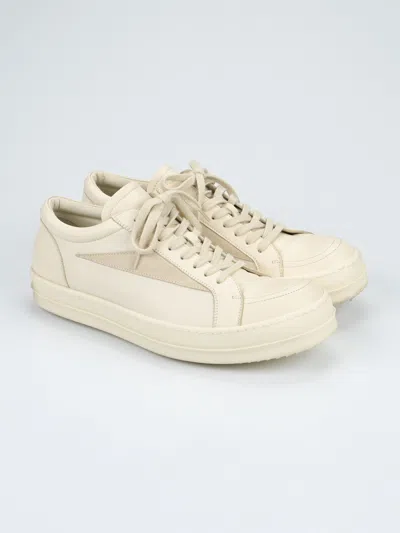 Pre-owned Rick Owens Vintage "vans" Leather Low-top Sneakers In White